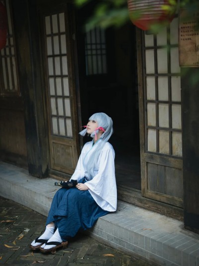 摄影师翎梵 cosplay Ayaka Kamisato Kendo – Genshin Impact