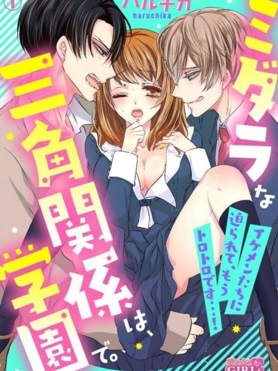～淫乱的三角关係就在学园里。～被帅哥们强势推倒，那里已经湿透了啦…！～[ハルチカ]ミダラな三角関係は、学园で。～イケメンたちに迫られて、もうトロトロです…！