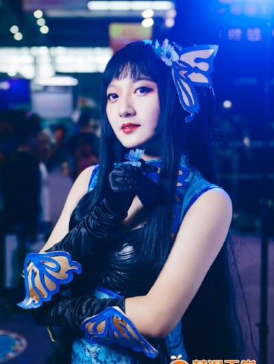 《四月一日灵异事件簿》壹原侑子中式青色旗袍 C O S P L A Y