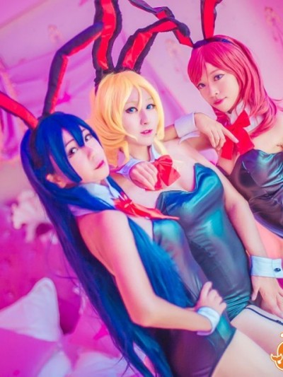 《Love Live》西木野真姬single兔女郎同人 C O S P L A Y