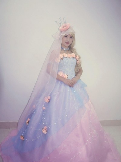 《奇迹暖暖》暖暖-冰晶玫瑰婚纱 C O S P L A Y