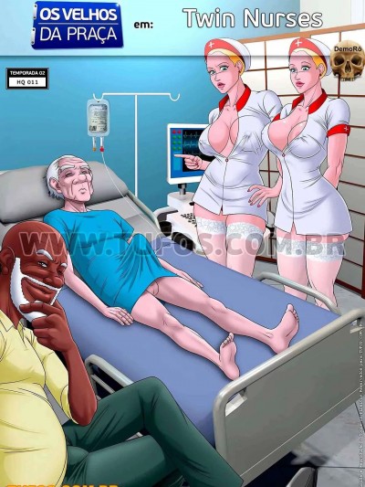 公园老大爷 第11章-护士姐妹花 [RakuElo汉化] [Tufos] Old Geezers Of The Park 11 - Twin Nurses -