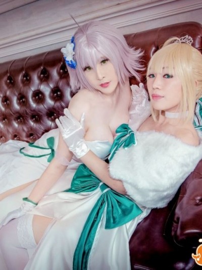 《Fate Grand Order》黑贞德X阿尔托莉雅二周年礼服 C O S P L A Y